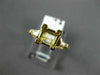 ESTATE .15CT DIAMOND 14KT YELLOW GOLD 3D SQUARE SEMI MOUNT ENGAGEMENT RING #6096