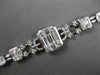 EXTRA LARGE 6.48CT DIAMOND 18KT WHITE GOLD ROUND BAGUETTE & MARQUISE 3D BRACELET
