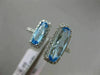 ESTATE LARGE 2.34CT DIAMOND & AAA BLUE TOPAZ 14K WHITE GOLD DOUBLE HALO FUN RING