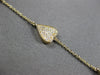 .51CT DIAMOND 14K YELLOW GOLD MULTI HEART BY THE YARD ADJUSTABLE TENNIS BRACELET