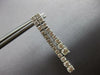 ESTATE LARGE 2.30CT DIAMOND 14KT WHITE GOLD 3D JOURNEY DOUBLE BAR FUN HANGING EARRINGS