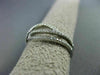 ESTATE .37CT DIAMOND 18KT WHITE GOLD MULTI ROW INFINITY SEMI ETERNITY LOVE RING