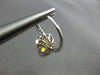 3.22CT DIAMOND & AAA CITRINE 14KT WHITE GOLD CUSHION & ROUND LEVERBACK EARRINGS