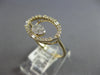 ESTATE .31CT DIAMOND 14K YELLOW GOLD 3D ROUND & BAGUETTE OPEN OVAL FUN RING