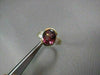 ANTIQUE WIDE 3.34CT DIAMOND & AAA PINK TOURMALINE 14KT YELLOW GOLD COCKTAIL RING