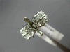 WIDE .84CT DIAMOND 14K WHITE GOLD 2 ROW MARQUISE SEMI MOUNT ENGAGEMENT RING 1540