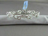 ANTIQUE WIDE 1.25CTW FILIGREE 18KT DIAMOND WAVY BRACELET BEATUFUL!!!!!!!!