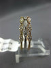 .59CT DIAMOND 14KT TRI COLOR GOLD MULTI LEAF STACKABLE ATTACHED ANIVERSARY RING