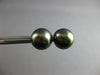 ESTATE LARGE AAA TAHITIAN PEARL 14KT WHITE GOLD 3D 11.5MM CLASSIC STUD EARRINGS