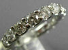 ESTATE 2.45CT ROUND DIAMOND 14KT WHITE GOLD 3D ETERNITY WEDDING ANNIVERSARY RING