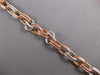 ESTATE LONG .96CT DIAMOND 14KT WHITE & ROSE GOLD OVAL LINK TOGGLE LOVE BRACELET