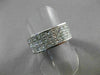 ESTATE LARGE 5.04CT PRINCESS CUT DIAMOND 18K WHITE GOLD ANNIVERSARY RING #20596