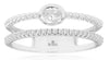 .30CT DIAMOND 14K WHITE GOLD 3D ROUND & OVAL BEZEL SOLITAIRE ENGAGEMENT RING SET
