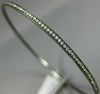 ESTATE .90CT DIAMOND 18KT BLACK GOLD 3D CLASSIC ETERNITY LOVE BANGLE BRACELET