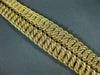 ANTIQUE WIDE & LONG 18K YELLOW GOLD GRADUATING HANDCRAFTED WOVEN BRACELET #22216
