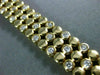 ESTATE WIDE 2.70CT DIAMOND 14KT YELLOW GOLD CLASSIC 3 ROW ETOILE BRACELET #2625
