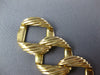 ESTATE WIDE & LONG 14KT YELLOW GOLD 3D CLASSIC HANDCRAFTED SOLID LINK BRACELET