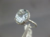 WIDE 2.71CT DIAMOND & AAA AQUAMARINE 14K WHITE GOLD 3D OVAL HALO ENGAGEMENT RING