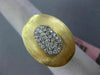 ESTATE LARGE .50CT DIAMOND 14KT TWO TONE GOLD 3D CLASSIC OVAL ITALIAN FUN RING