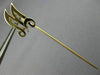 ESTATE 14KT YELLOW GOLD 3D HANDCRAFTED "M" INITIAL CLASSIC LAPEL PIN #26158