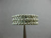 ESTATE WIDE 1CT DIAMOND 14KT WHITE GOLD MULTI ROW SEMI ETERNITY ANNIVERSARY RING