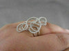 ANTIQUE WIDE MASSIVE FILIGREE 1.52CTW DIAMOND 14KT WHITE GOLD RING ONE OF A KIND