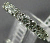ESTATE 3.10CT ROUND DIAMOND 14K WHITE GOLD 3D SHARED PRONG ETERNITY RING #21839