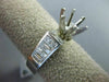 1.60CT DIAMOND PLATINUM ROUND PRINCESS BAGUETTE SEMI MOUNT ENGAGEMENT RING 13900