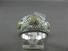 ESTATE WIDE 1.28CT DIAMOND 18KT WHITE & YELLOW GOLD 3D PAVE ETOILE FUN RING