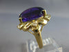 LARGE 9.2CT DIAMOND & AAA AMETHYST 14KT YELLOW GOLD OVAL & ROUND FUN RING #27711