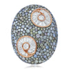 EXTRA LARGE 5.77CT WHITE & FANCY MULTI COLOR DIAMOND 18K ROSE GOLD FLOWER RING
