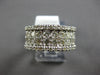 LARGE 1.97CT DIAMOND 14KT WHITE GOLD CLASSIC MULTI ROW WEDDING ANNIVERSARY RING