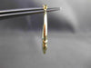 ESTATE 14K YELLOW GOLD 3D CLASSIC MILGRAIN ROMANTIC KISSING HOOP EARRINGS #24352