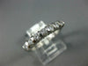 .50CT DIAMOND 14KT WHITE GOLD SEMI ETERNITY ROUND 7 STONE ANNIVERSARY RING #1136