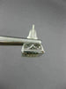 ESTATE .08CT DIAMOND 14KT WHITE GOLD 3D SQUARE CLUSTER FILIGREE STUD EARRINGS