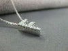 ESTATE .25CT DIAMOND 14KT WHITE GOLD "F" INITIAL PENDANT F/G VS STUNNING! #21904