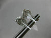 ESTATE WIDE .83CT DIAMOND 18KT WHITE GOLD 3D CLASSIC PAVE LEAF CLIP ON EARRINGS