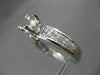 LARGE 2.20CT DIAMOND 14KT WHITE GOLD PRINCESS SEMI MOUNT ENGAGEMENT RING #21990