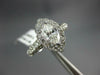 ESTATE 1.32CT DIAMOND 14K WHITE GOLD MARQUISE & ROUND HALO ENGAGEMENT RING #1542