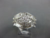 ESTATE WIDE 2.26CT DIAMOND 18KT WHITE GOLD 3D MARQUISE SHAPE ANNIVERSARY RING
