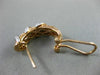 ESTATE .25CT DIAMOND 14KT WHITE & ROSE GOLD 3D WOVEN MULTI ROW SWIRL EARRINGS
