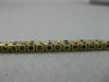 ESTATE 1.35CT DIAMOND & AAA SAPPHIRE 14K W&Y GOLD SQUARE TENNIS BRACELET 22378