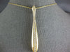 ESTATE EXTRA LARGE .86CT DIAMOND 18KT YELLOW GOLD 3D BOWLING PIN FUN PENDANT