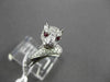 ESTATE LARGE 1.08CTW DIAMOND & AAA RUBY 18KT WHITE GOLD 3D PANTHER COCKTAIL RING