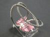 ESTATE EXTRA LARGE .62CT DIAMOND 14KT WHITE GOLD CLASSIC OVAL LOVE KNOT FUN RING