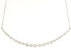 2.0CT DIAMOND 14KT WHITE GOLD 3D ROUND CLASSIC GRADUATING V SHAPE LOVE NECKLACE