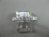 ESTATE .56CT DIAMOND 14K WHITE GOLD 3D 9 STONE FILIGREE WEDDING ANNIVERSARY RING
