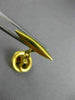 ANTIQUE .30CT AAA RUBY 18KT YELLOW GOLD SWIRL SNAKE CIRCULAR FUN MEN'S CUFFLINKS