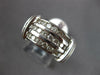LARGE 1.02CT DIAMOND 14K WHITE GOLD ROUND 3 ROW CHANNEL WEDDING ANNIVERSARY RING