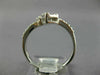 .39CT DIAMOND 18K WHITE GOLD 3D ROUND & BAGUETTE SQUARE CLUSTER CRISS CROSS RING